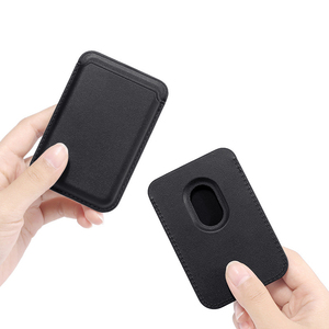 Organisateur de cartes de visite personnalisé étui portefeuille en cuir PU poche souple à la mode pour voyage carte de crédit support de téléphone magnétique - Product Image 6