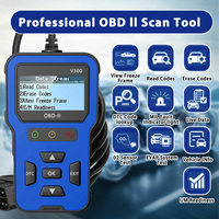 Escáner profesional OBD2 V300, lector de código avanzado y analizador de motor, comprobación y diagnóstico de datos en vivo con 1 año de garantía