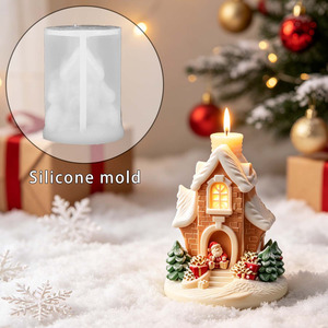 Christmas <b>Candle</b> Making Kit DIY <b>Candle</b> Mold <b>Set</b> festive home decor craft supplies - Product Image 2