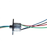 SR012B SR022 Mini Capsule Slip Ring Flange Rotary Electrical Joint untuk Truk Derek LWG610 Kabel Sensor Sudut Panjang Gulungan Kabel