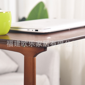 Movable <b>bamboo</b> bedside <b>table</b>, sofa side <b>table</b>, balcony computer <b>table</b>, home use, simple and luxurious study <b>table</b>, export. - Product Image 4
