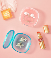 Boîte de rangement en plastique transparente pour le stockage des bijoux et des aligneurs de retenue dentaire