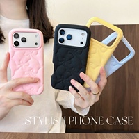 Coque de téléphone 3D en silicone anti-chute à couverture intégrale pour iPhone 18 Pro Max, 16, 17, 15, 13, 14