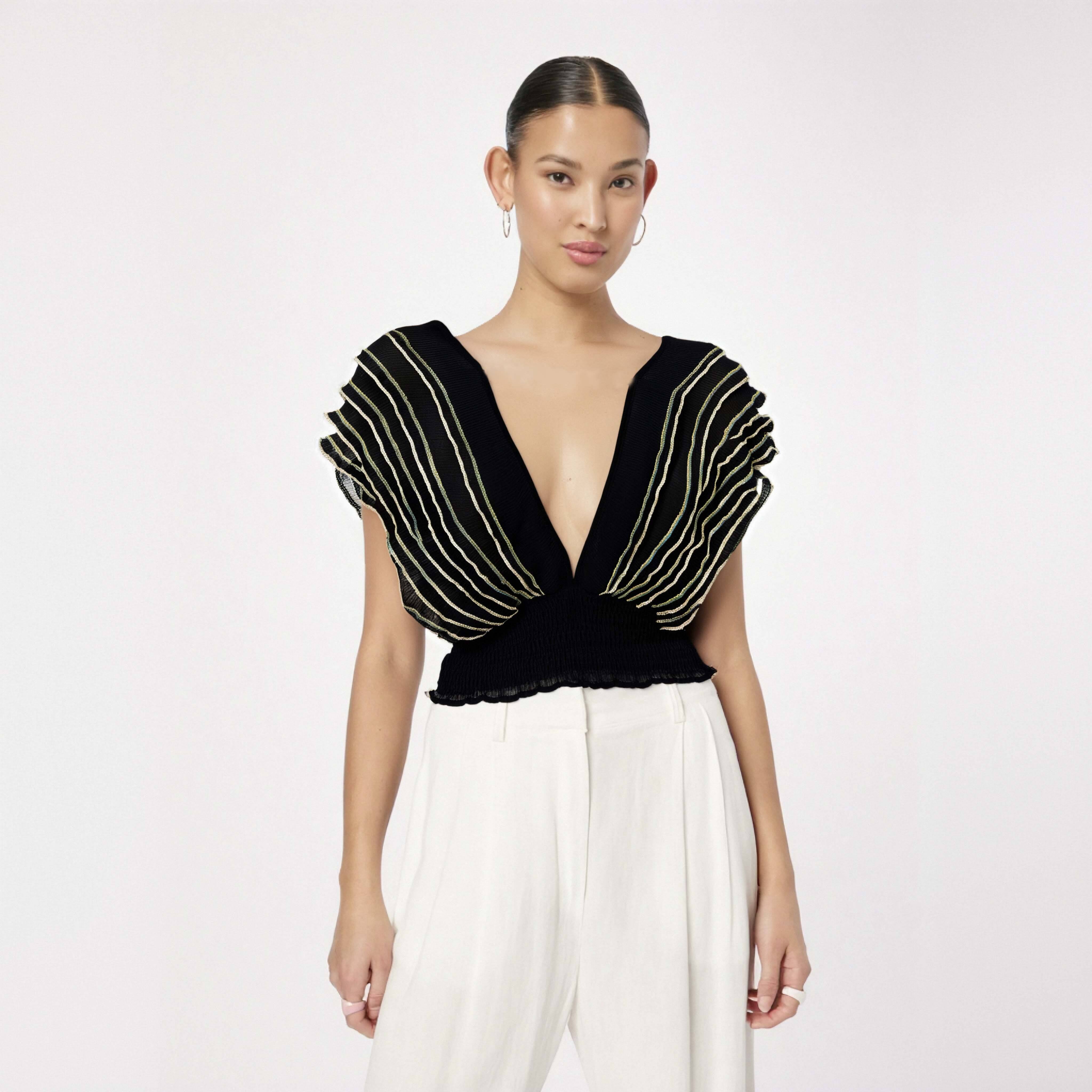 Blusas Cortas Blusas De Moda Largas Abiertas De Los Lados