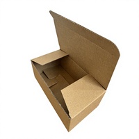 Boîte en papier kraft uni enduit de PE, boîte cadeau d'anniversaire, boîte surprise pour jouets, boîte à surprises, boîte en papier style dossier cadeau