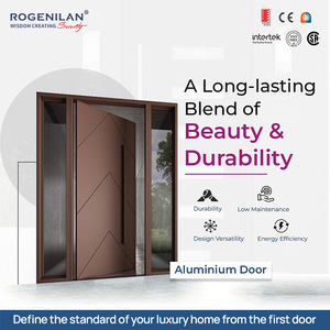 <span class=keywords><strong>Porte</strong></span> <span class=keywords><strong>d</strong></span>'<span class=keywords><strong>entrée</strong></span> <span class=keywords><strong>de</strong></span> sécurité moderne en aluminium blanc Rogenilan avec longue <span class=keywords><strong>poignée</strong></span>, portes principales <span class=keywords><strong>d</strong></span>'<span class=keywords><strong>entrée</strong></span> extérieures - Product Image 5