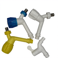 Robinet en plastique poli à col long KUTE Factory, moderne, de haute qualité et à prix abordable, pour machine à laver, évier de cuisine et lavabo de parc, à montage sur plan.