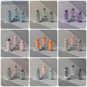 Emballage de Bouteilles Cosmétiques en <span class=keywords><strong>Plastique</strong></span> Premium pour Tonique avec Bouchon à Vis 200 ml, Bouteille de Lotion Blanche Transparente Givrée avec Capuchon en Forme de Boule - Product Image 2