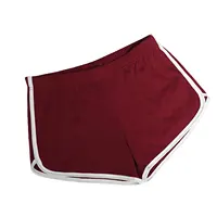 Blank Cotton Booty Shorts for Women, Ladies Skirts, Mahroon