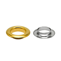 Œillets de rideaux SAS de qualité supérieure, plaqués or et argent, de 1,5 mm à 40 mm, diverses tailles, avec passants