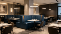 Meubles sur mesure fabriqués en usine pour les stands de café, les sièges de bar, les zones de bar, les restaurants, les canapés, les ensembles de tables et de chaises à manger