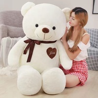 Ours en peluche géant sur mesure, grande taille, ours en peluche brun, animal en peluche super doux en coton PP pour soulager le stress, mariage