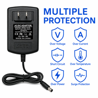 Adaptateur secteur AC/DC 12V 1,5A personnalisé, prise US 5,5x2,5mm, 18W, pour fournitures pour animaux de compagnie
