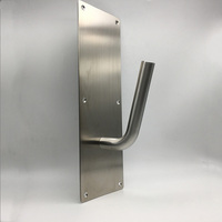 Poignée de porte mains libres en acier inoxydable entrée de bras libre plaque de traction coude sanitaire ouvre-porte sans poignées tactiles tire