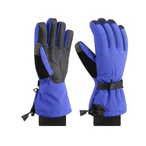 Deportes al aire libre Esquí Impermeable Algodón Snowboard Montar Impermeable Transpirable Invierno Pantalla táctil Negro-Snowboard Guantes de esquí - Product Image 4