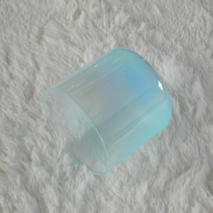 Cuenco para cantar de cristal curativo con sonido HF Aqua Ombre, luz cósmica, cuenco de sonido de cristal transparente alquímico, cuenco para cantar de cuarzo para meditación - Product Image 3
