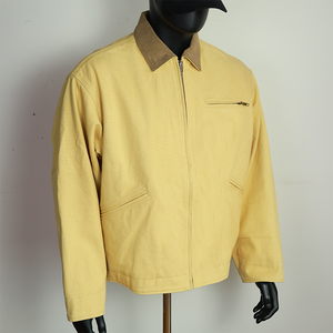 Neohope Custom Duck Canvas Cropped Zip up Workwear <strong>Jacket</strong> Boxy Twill Trucker-style Vintage Lined <strong>Carpenter</strong> Worker <strong>Jackets</strong> - Product Image 2