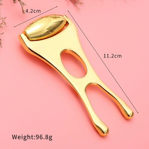Offre Spéciale : Rouleau de jade en quartz rose et <span class=keywords><strong>Gua</strong></span> <span class=keywords><strong>Sha</strong></span> en métal – Outils de beauté pour le visage et le <span class=keywords><strong>nez</strong></span>, lifting et massage SPA - Product Image 4