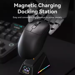 <span class=keywords><strong>Souris</strong></span> de jeu <span class=keywords><strong>sans</strong></span> <span class=keywords><strong>fil</strong></span> Ajazz AJ179 APEX 8KHz avec station de charge à affichage intelligent PAW3395 26000 DPI Légère 58g Tri-mode <span class=keywords><strong>Gamer</strong></span> - Product Image 2