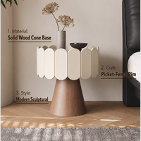 Table de chevet en bois crème de style mi-siècle, table de nuit de luxe léger pour chambre à coucher, armoire de rangement créative pour petites maisons, style minimaliste italien