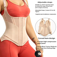 Gilet gainant amincissant intégral à 3 crochets pour femme, contrôle du ventre, entraînement, Faja Body Shaper, fermeture double couche