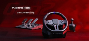 Volante de Carreras con Cable PXN V9 Gen2, 900/270 Grados, Vibración Conmutable, para PC, PS4, Xbox, <span class=keywords><strong>Switch</strong></span>, Juegos de Simulación de Carreras - Product Image 2
