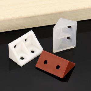 Support d'angle en plastique en forme de L, épaissi, à angle droit de 90 degrés, pour étagère, support de meuble, connecteur de cloison - Product Image 1