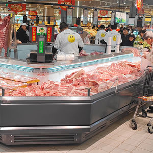 <span class=keywords><strong>Coin</strong></span> de supermarché Présentoir pour viande fraîche Congélateur réfrigéré Comptoir commercial Réfrigérateur pour fruits et légumes - Product Image 5