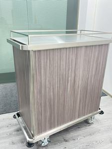 รถเข็นเครื่องดื่มพร้อมประตูมู่ลี่สำหรับห้องพักโรงแรมและร้านอาหาร - Product Image 4