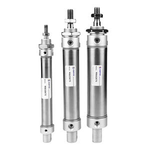 Mini Cilindro MA20/32MAJ de Acero Inoxidable Ajustable 200 CA, Ejes Pequeños, Tamaños 40x25-50x75x100x125x150 - Product Image 1