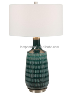 Lampe de table en verre doré pour chambre d'hôtel, salon, chambre à coucher, bureau - Product Image 4