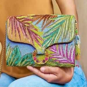 Bolso de Mano de Diseño con Cuentas Hechas a Mano, Estilo Bohemio, para Fiestas, Compras y Eventos Nocturnos, para Mujer - Product Image 5