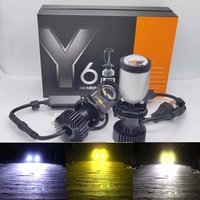 Canbus Mini proyector LED faro bombilla Kit H4 Y8 Y7 Y6D Y10 Y1 Y2 6500K Color luz antiniebla lámpara de conducción foco