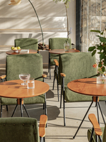 Ensemble rectangulaire salle à manger lumière luxe table et chaise restaurant ensemble de meubles pour restaurant