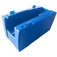 Boîtes de stockage en plastique empilables en polypropylène ondulé, feuilles de polypropylène réutilisables de taille personnalisée, bacs de prélèvement d'entrepôt