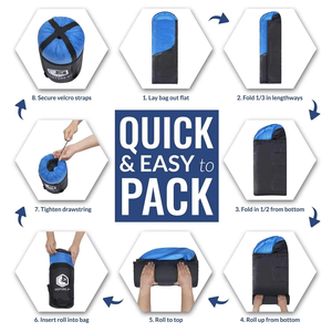 Sacs de couchage portables pour adultes Sac de couchage de camping d'<span class=keywords><strong>hiver</strong></span> avec trous de fermeture à glissière pour bras - Product Image 5