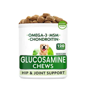 อาหารเสริมสำหรับสุนัขแบบนิ่มมีกลูโคซามีน chews chondroitin MSM Omega 3