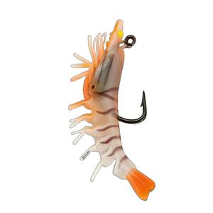 Appâts souples pour la pêche en eau douce/eau salée, crevettes artificielles de 9,6 g et 7 cm, avec hameçons simples, en vente - Product Image 3