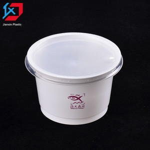 Résistant À la chaleur Jetable Microvavable Pas Cher Grande En Plastique Noir PP Riz Soupe Nouilles Bol avec couvercle - Product Image 2