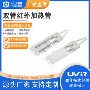 Lámpara de Cuarzo Halógena de Doble Tubo para Horno Túnel, 400W 220V, Ahorro de Energía - Product Image 5
