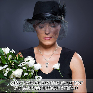 10 pcs urn Vòng cổ cho tro hỏa Táng đồ trang sức tro Vòng cổ thép không gỉ memorial mề đay không thấm nước lưu niệm - Product Image 6