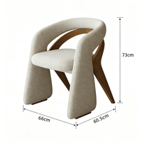 Silla Individual de Estética Minimalista - Nuevo Estilo Zen Chino, Diseñada para Salón de Té, Boutique, Ideal para Sala de Estar/Habitación Principal