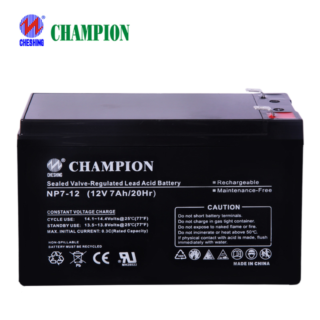 Champion Wholesale Deep Cycle Agm Battery 12v 7ah Rechargeable Lead Acid Battery Lead Acid Battery for Solar
