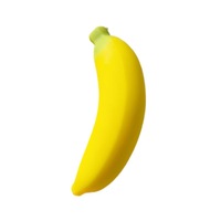Jouet anti-stress souple en forme de banane, qualité supérieure, design fraise simulée, idéal pour les farces et la décompression, vente en gros, direct usine