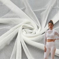 Tela de Malla Elástica de Nailon y Spandex, Ligera y Transpirable, 145GSM