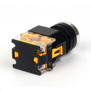 Interruptor de botón plano autorreparable de 22 mm, botón de hongo de plástico LA37-11ZS, 1NO, control 220V - Product Image 5