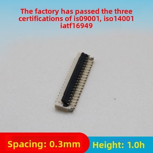 FPC/<span class=keywords><strong>ffc</strong></span> kết nối <span class=keywords><strong>0.3mm</strong></span> <span class=keywords><strong>Pitch</strong></span> 0310 lật bìa mềm hàng ổ cắm Chiều cao 1. 0mm9-13-71P - Product Image 3
