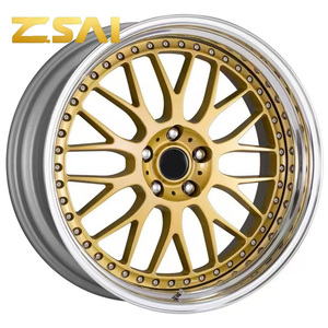 Jantes en alliage forgé poli or 2 pièces de 16 17 18 19 20 21 22 pouces pour bmw porsche 911turbo s 918 maserati Mc20 - Product Image 2