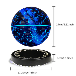 Floating Globe Night Light With Constellation <b>LED</b> Touch Control 360° Levitating Starry Lamp For Unique Gift Home Decor - Product Image 6