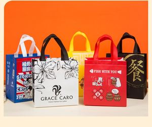 Bolsa Térmica Personalizada con Logotipo Serigrafiado, Biodegradable, de Tela No Tejida de PP, con Asa de Mano, Pequeña, para Llevar Comida a Domicilio - Product Image 6
